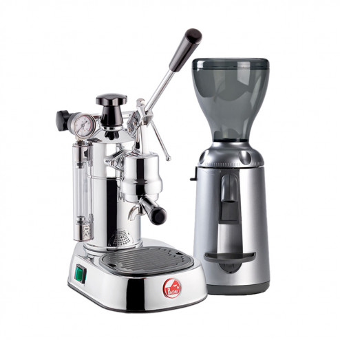 La Pavoni PL LPLPLQ01EU & Nuova Simonelli Grinta Chroom AMMT