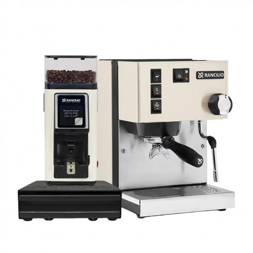 Rancilio Silvia V6 Wit & Rancilio Stile SD Wit & Rancilio Knock Box