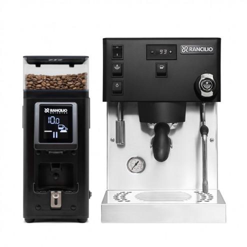 Rancilio Silvia Pro X Zwart & Rancilio Stile Zwart