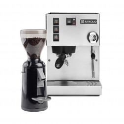 Rancilio Silvia V6 E Latest Edition + Nuova Simonelli Grinta AMMT