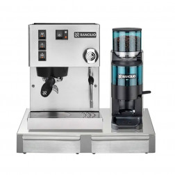 Rancilio Silvia V6 E Latest Edition + Rancilio Rocky D + Rancilio Base BS50