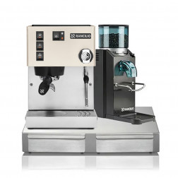 Rancilio Silvia V6 Wit + Rancilio Rocky SD Zwart + Rancilio Base BS50