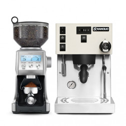 Rancilio Silvia Pro X Wit & Sage the Smart Grinder Pro