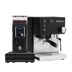 Rancilio Silvia V6 Zwart Gelimiteerde Editie & Rancilio Stile SD Zwart & Rancilio Knock Box