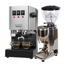 Gaggia Classic Evo Pro + Quamar Q50 S 500 g Hopper