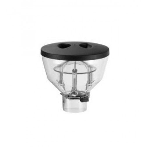 Grinder Single Dose Hopper, Advanced Add-on Hand Pressure Silicone Dispensing Funnel with Silicone Bellows for 52-70mm/2.0-2.8in Burr Coffee Grinder, Clean Up The Remaining Powder, Black Color