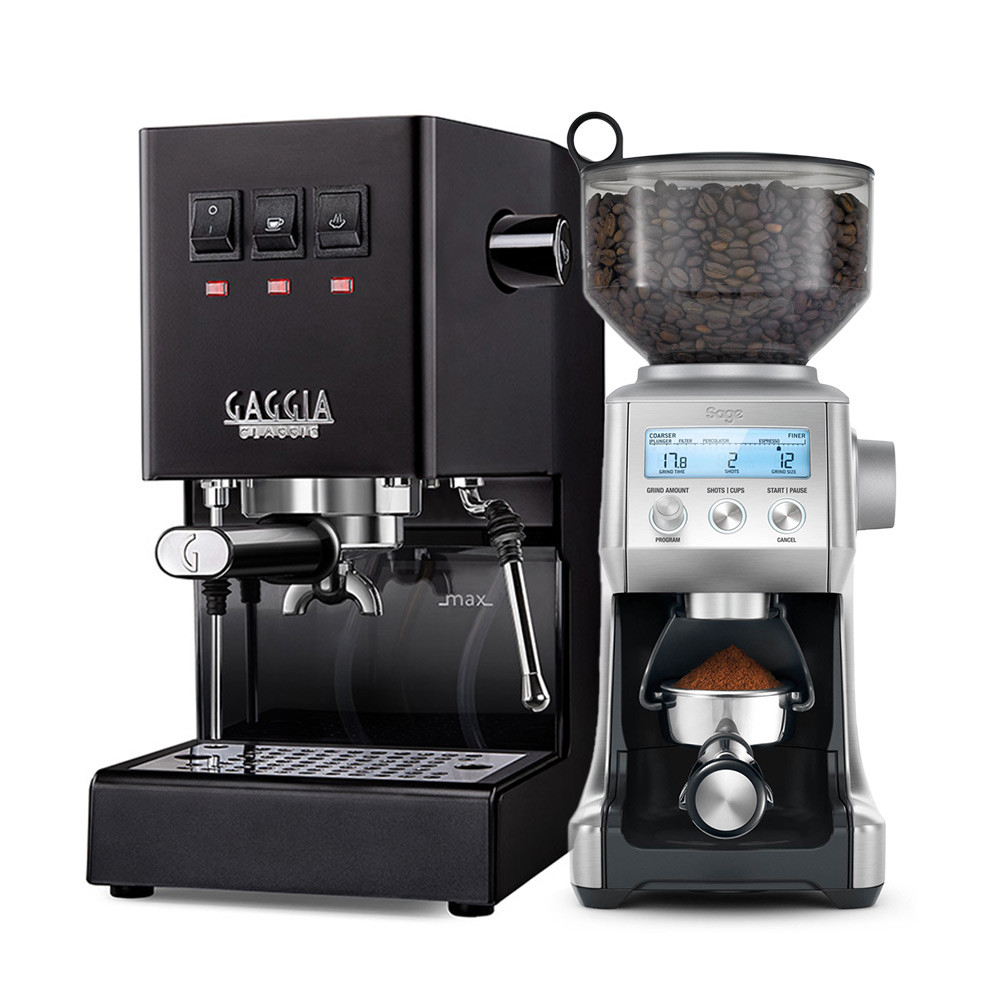Gaggia Classic Evo Pro Zwart & Sage the Smart Grinder™ Pro | Caffè